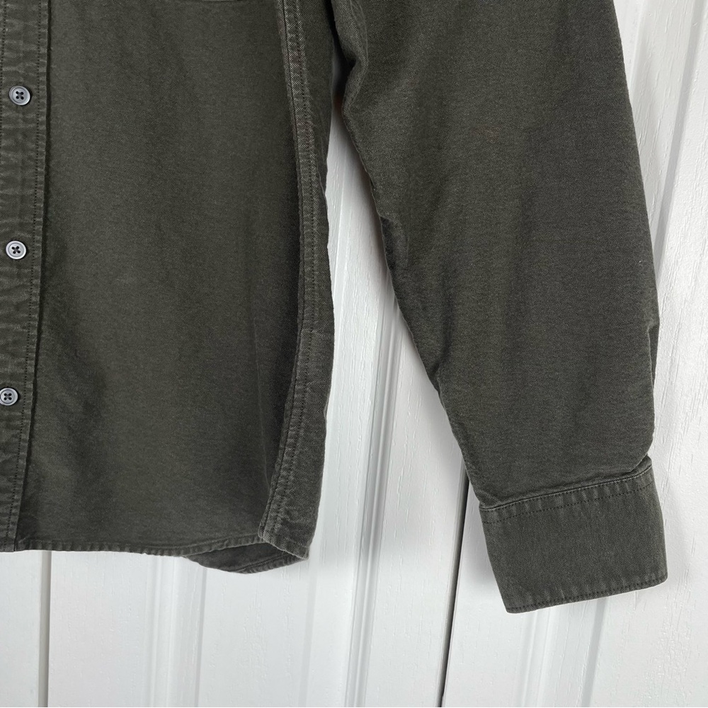 Everlane Oxford Poplin Button Up Long Sleeve Shirt Men’s M Green Classic Cotton - Picture 5 of 13